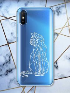 Прозорий чохол на Xiaomi Redmi 9A  Котик принт 125