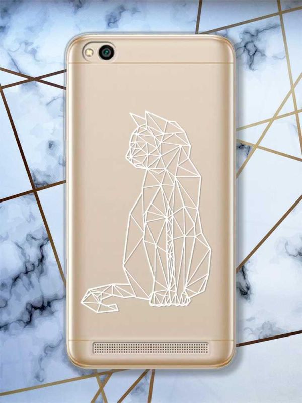 Прозорий чохол на Xiaomi Redmi 5A  Котик принт 125