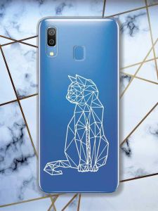 Прозорий чохол для Samsung Galaxy А30 (2019) / А20 (2019)  Котик принт 125