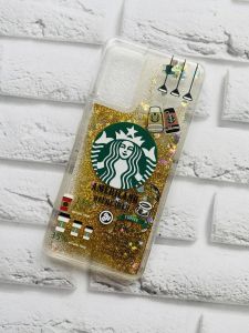 Чохол з блискітками, що переливаються, для Samsung Galaxy A32 Кава. Золотий