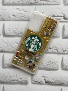 Чохол з блискітками, що переливаються, для Samsung Galaxy A53 Кава. Золотий