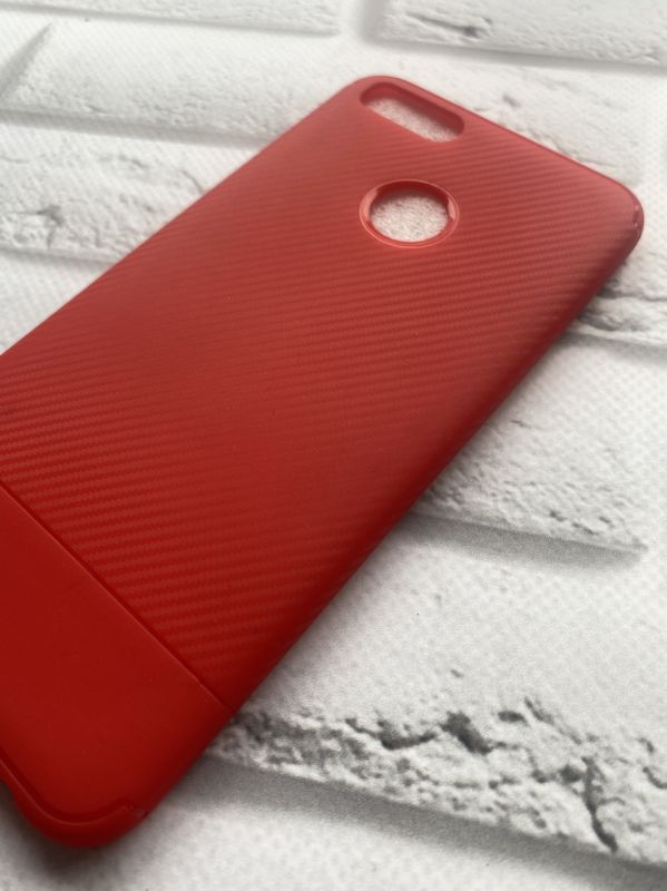 Силіконовий матовий чохол для Xiaomi Redmi A1/5X Карбоновий червоний