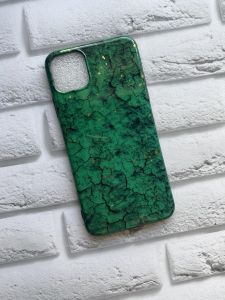 Мармуровий силіконовий чохол для iPhone 11 Pro Max (6,5) Зелений