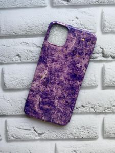 Мармуровий силіконовий чохол для iPhone 11 Pro Max (6,5) Світло-фіолетовий