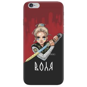 Чохол на iPhone 6/6s :: Українська захисниця (принт 171)