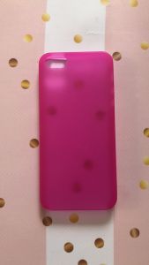 Матовий чохол для iPhone 5 / 5s Закритий верх Яскраво-рожевий