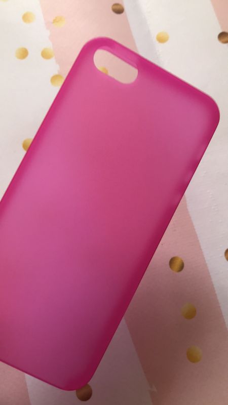 Матовий чохол для iPhone 5 / 5s Закритий верх Яскраво-рожевий