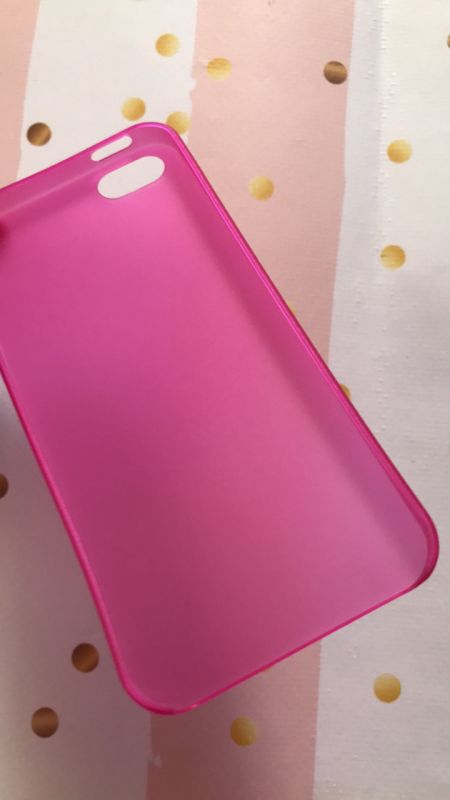 Матовий чохол для iPhone 5 / 5s Закритий верх Яскраво-рожевий