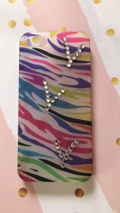 Матовий напівпрозорий чохол для iPhone 5/5s Зебра кольорова