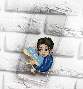 Прозорий чохол на Xiaomi Redmi 10 патріотичний дизайн Моя Україна принт 2