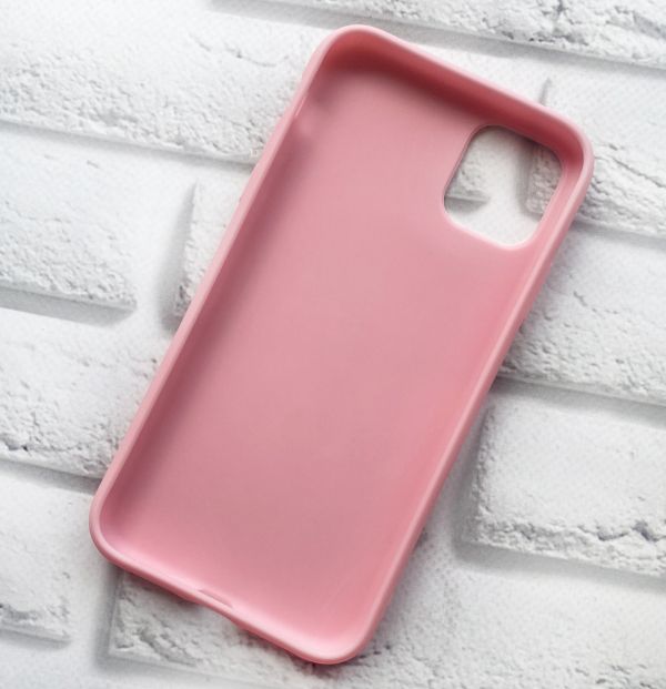 Матовий рожевий чохол на Apple iPhone 11 (6.1) Єдиноріг принт 104