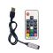 LED контролер USB для RGB світлодіодних стрічок з пультом дистанційного керування