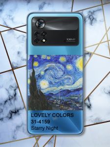 Прозорий чохол на Xiaomi Poco X4 Pro Зоряна ніч (принт 74)