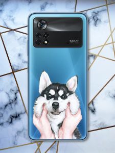 Прозорий чохол на Xiaomi Poco X4 Pro Мордочка (принт 121)