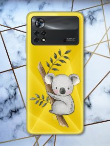 Прозорий чохол на Xiaomi Poco X4 Pro Коала (принт 132)