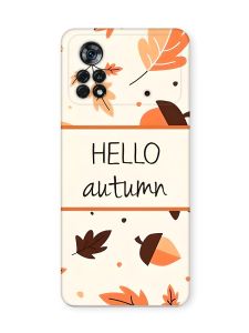 Чохол на Xiaomi Poco X4 Pro Привіт, осінь (принт 109)