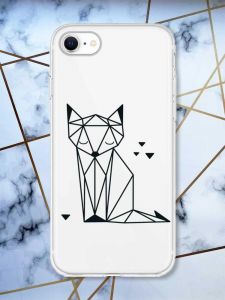 Прозорий чохол для iPhone 7, 8 Лисиця (принт 126)