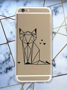 Прозорий чохол на iPhone 6/6s :: Лисиця (принт 126)
