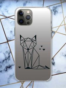 Прозорий чохол на iPhone 12 Pro Max Лисиця (принт 126)