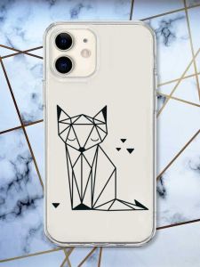 Прозорий чохол на iPhone 12 mini Лисиця (принт 126)