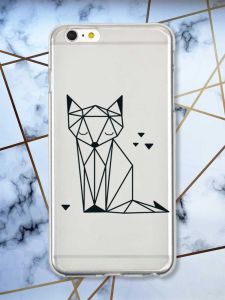 Прозорий чохол на iPhone 6+/6 Plus Лисиця (принт 126)