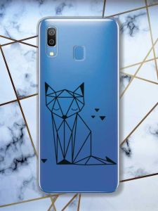 Прозорий чохол для Samsung Galaxy A30 (2019) / A20 (2019)  Лисиця (принт 126)