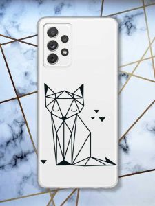 Прозорий чохол на Samsung Galaxy A72/A725  Лисиця (принт 126)