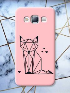 Матовий рожевий чохол на Samsung Galaxy J3 / J310 Лисиця (принт 126)