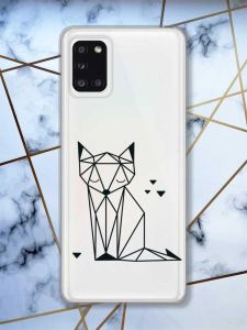 Прозорий чохол на Samsung A31 Лисиця (принт 126)