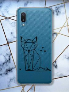 Прозорий чохол на Samsung Galaxy A02 / A022 (2021)  Лисиця (принт 126)