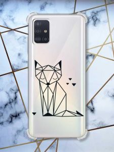 Чохол з потовщеними кутами на Samsung Galaxy A71 / A715 Лисиця (принт 126)