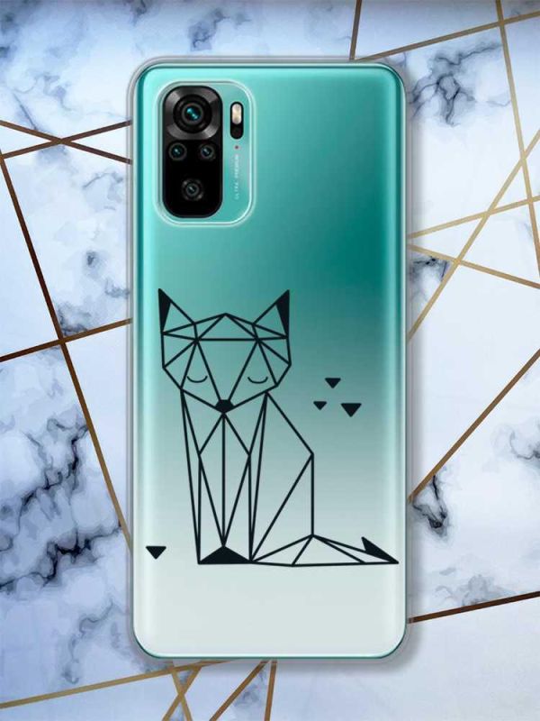 Прозорий чохол на Xiaomi Redmi Note 10 / Note 10s  Лисиця (принт 126)