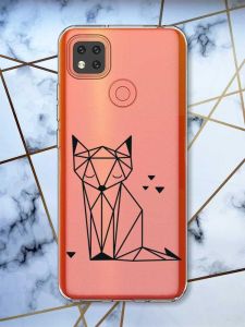 Прозорий чохол для Xiaomi Redmi 9C Лисиця (принт 126)