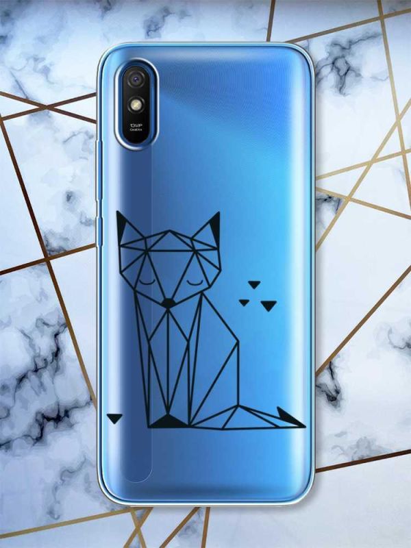 Прозорий чохол на Xiaomi Redmi 9A  Лисиця (принт 126)