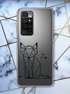 Прозорий чохол для Xiaomi Redmi 10 Лисиця (принт 126)