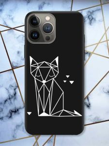 Матовий чорний чохол на Apple iPhone 13 Pro Лисиця (принт 127)