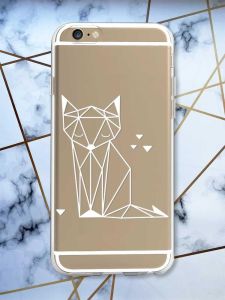 Прозорий чохол на iPhone 6/6s :: Лисиця (принт 127)