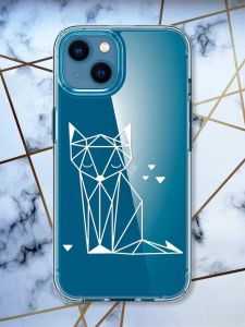 Прозорий чохол для iPhone 13 mini Лисиця (принт 127)
