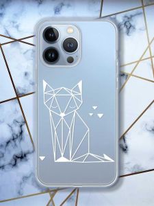 Прозорий чохол на Apple iPhone 13 Pro Лисиця (принт 127)