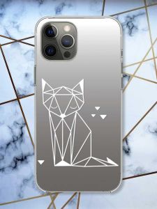 Прозорий чохол на iPhone 12 Pro Max Лисиця (принт 127)