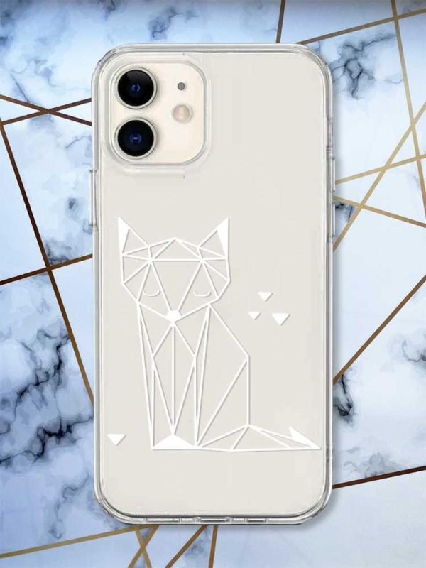 Прозорий чохол на iPhone 12 mini Лисиця (принт 127)
