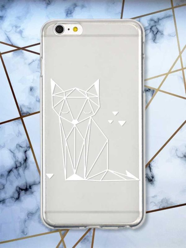 Прозорий чохол на iPhone 6+/6 Plus Лисиця (принт 127)