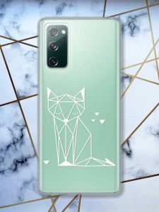 Прозорий чохол на Samsung Galaxy S20 FE Лисиця (принт 127)