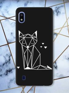 Матовий чорний чохол на Samsung Galaxy A10 (2019) A105 Лисиця (принт 127)