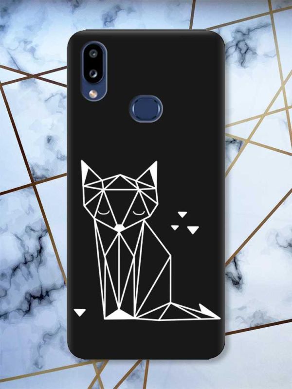 Матовий чорний чохол на Samsung Galaxy A10ѕ A107 Лисиця (принт 127)