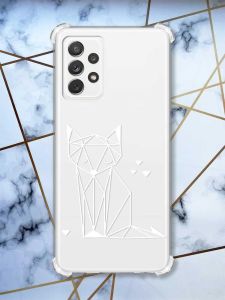 Чохол з потовщеними кутами на Samsung Galaxy A72  Лисиця (принт 127)