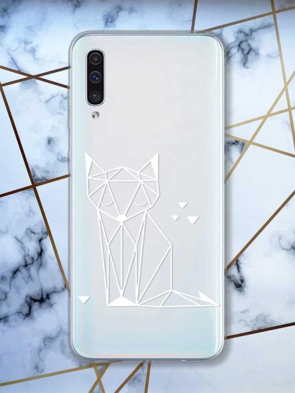 Прозорий чохол на Samsung Galaxy A50 (2019) A505 Лисиця (принт 127)
