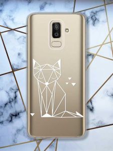 Прозорий чохол для Samsung Galaxy J8 (2018)  Лисиця (принт 127)