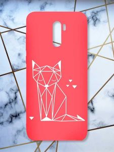 Матовий червоний чохол на Xiaomi Redmi Note 8 Pro Лисиця (принт 127)