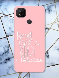 Матовий рожевий чохол на Xiaomi Redmi 9C / 10A Лисиця (принт 127)